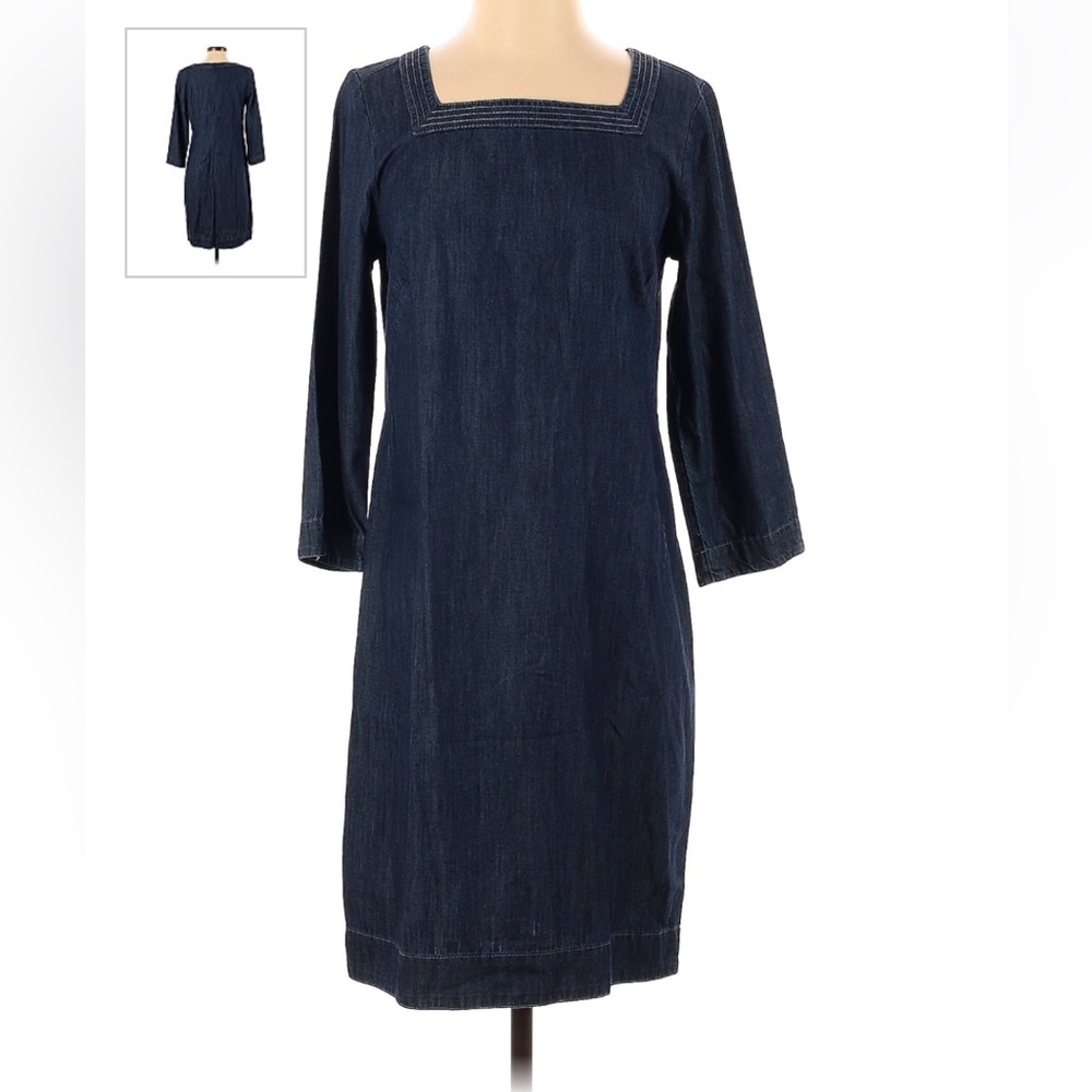Talbots light weight denim dress size 4
